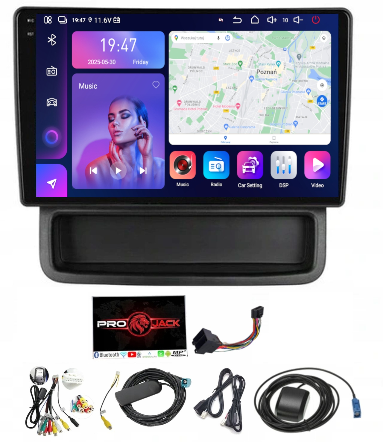 Rádio Android Navigácia Renault Traffic 2010-2014 Wifi Carplay 8/256GB Sim