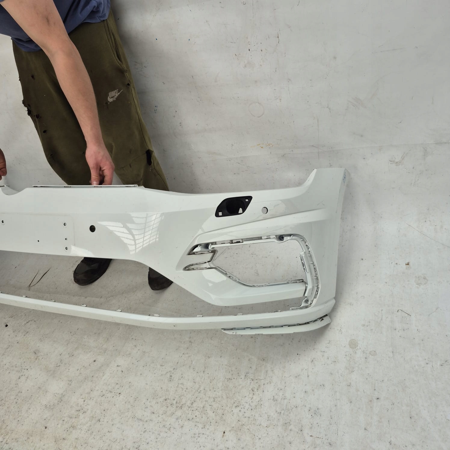 VW GOLF VII 7 R-LINE LIFT 16-20 bumper front front washer 4PDC 5G0807221