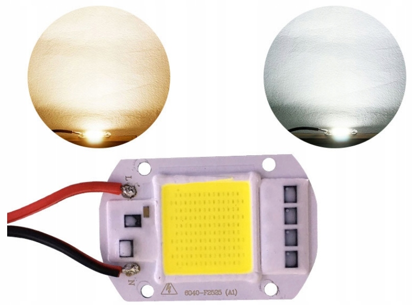 Dioda 30W Moduł COB LED 3300lm 230v BIAŁY 6500K + PASTA GRATIS Stan opakowania oryginalne