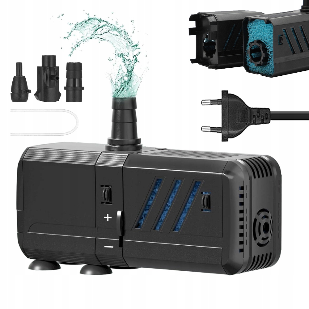 Levně Vnitřní Ponorný Filtr Pro Akvárium 6 W Pro Akvária 30-150 L 4V1