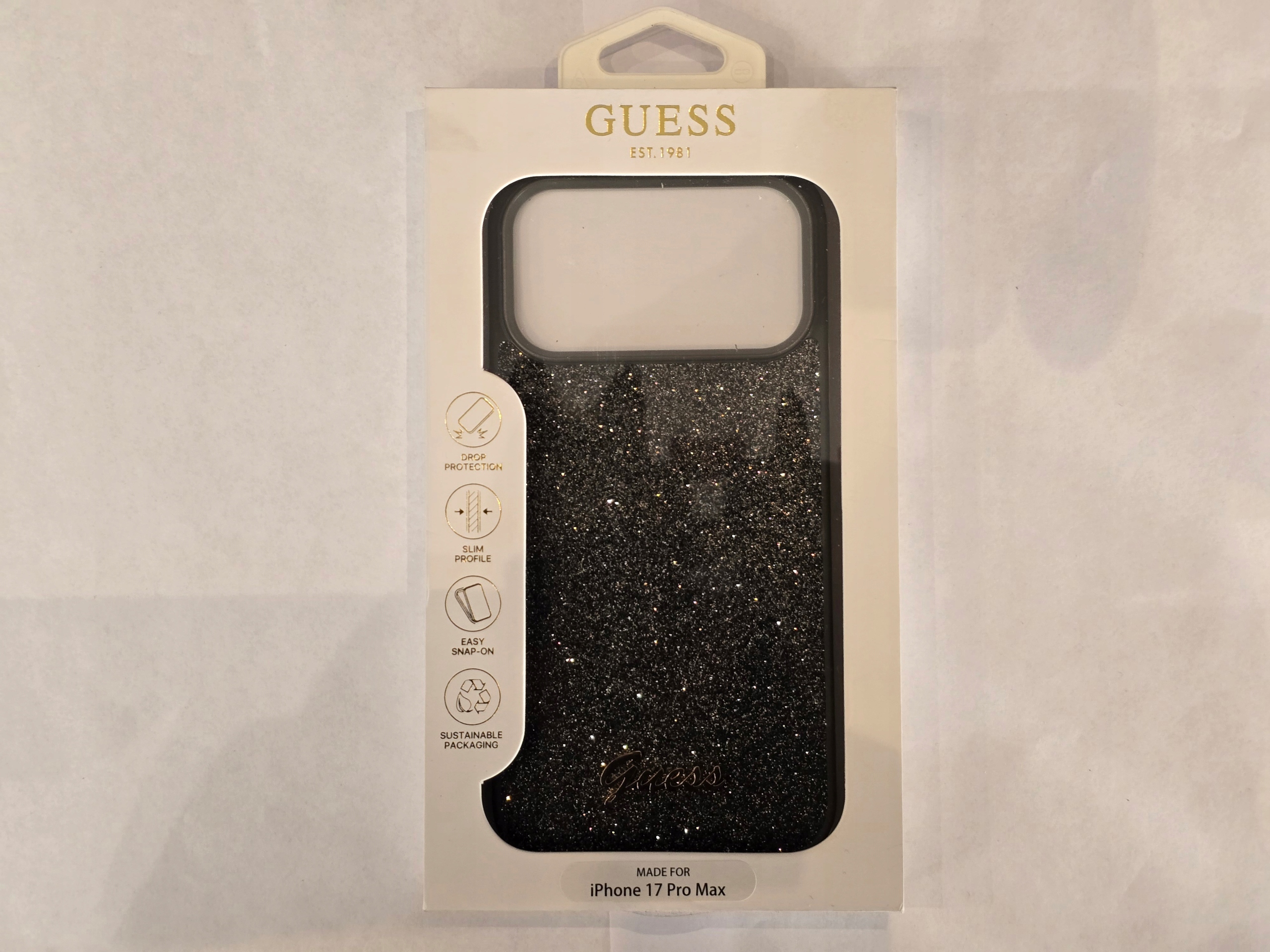 Guess pouzdro pro Iphone 17 Pro Max, černé