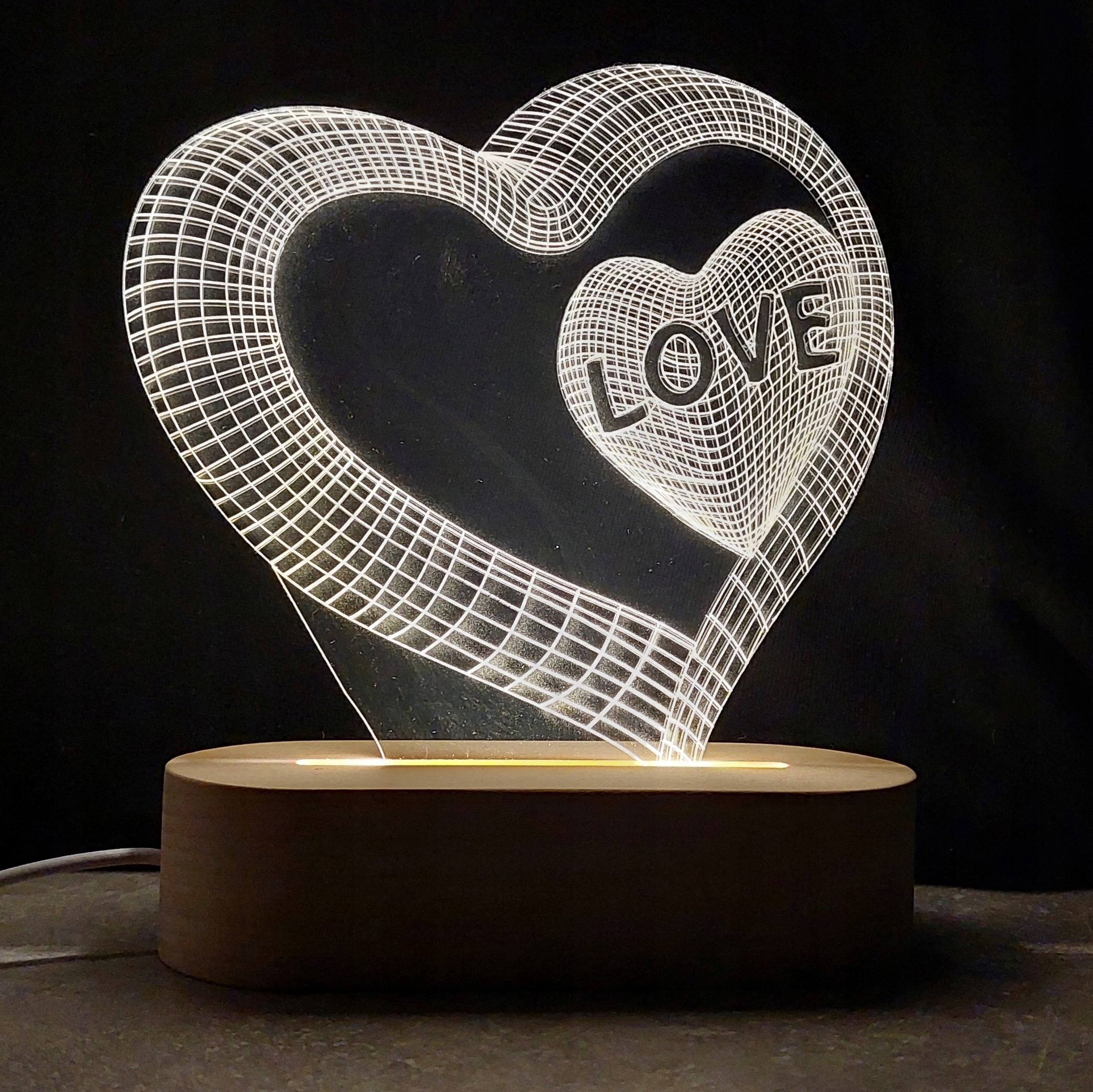 LAMPKA LED WALENTYNKI NA PREZENT SERCE LOVE EAN (GTIN) 5905600901663