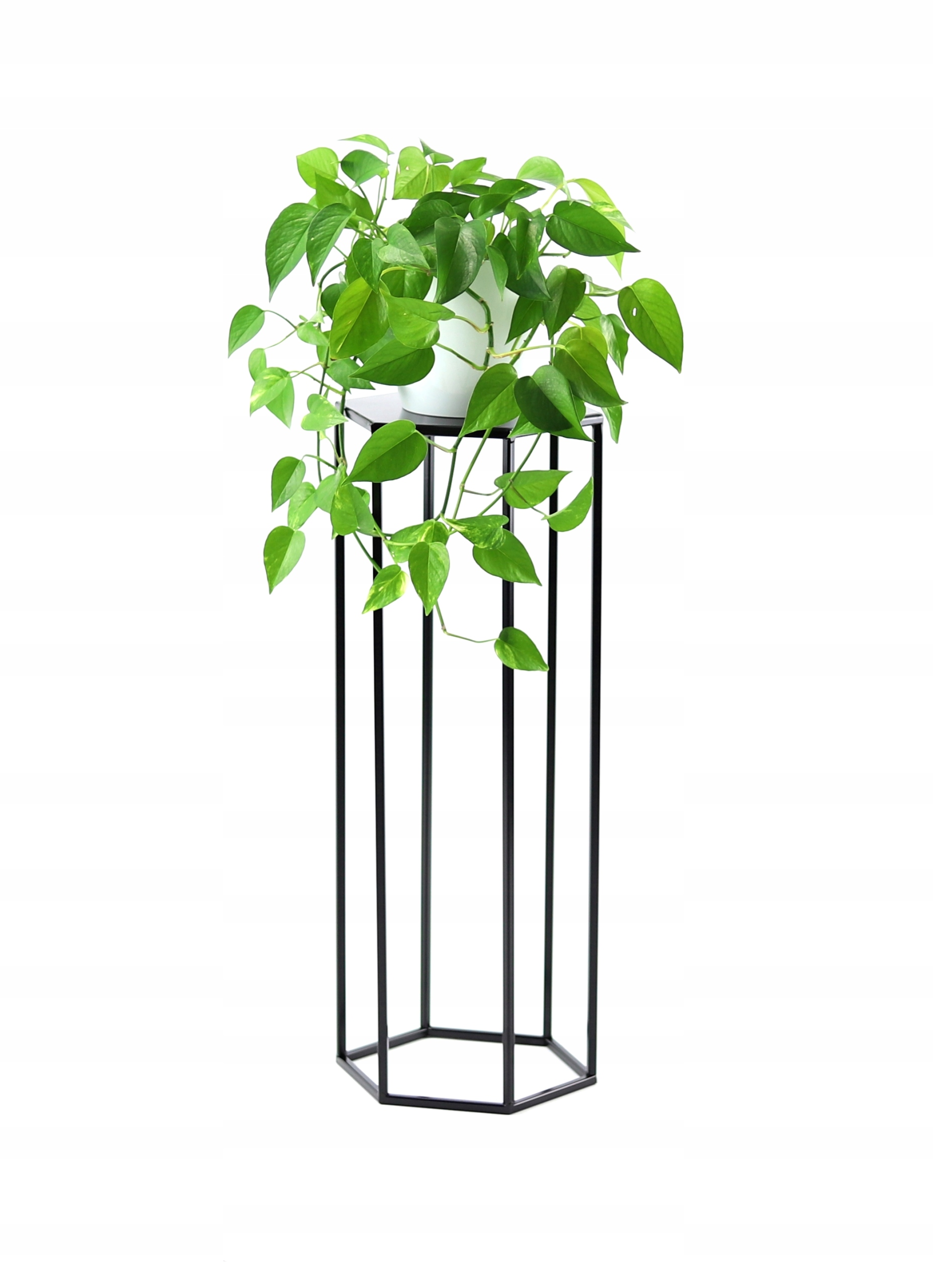 

Kwietnik Metalowy Stojak na kwiaty 70cm czarny