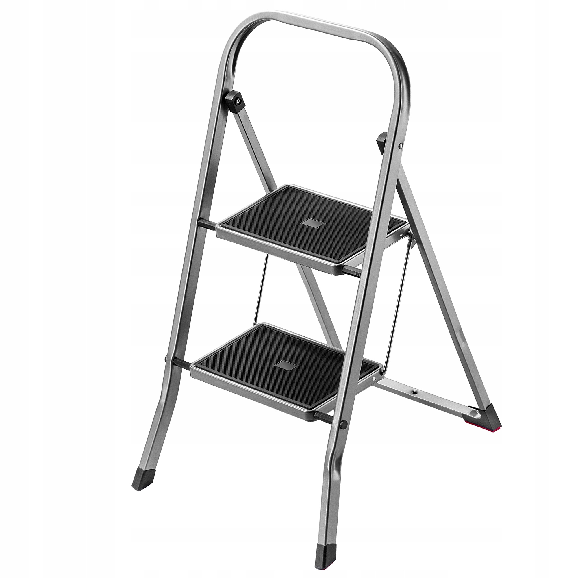 DRABINA DOMOWA DRABINKA 2 STOPNIOWA SKŁADANA STALOWA 150kg SOLIDNA LEKKA Liczba szczebli 2