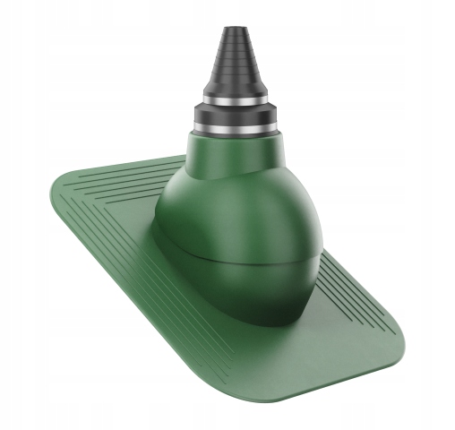 Anténní přechod, těsný střešní průchod Pod Asfaltový Šindel/pape Zelený 6020