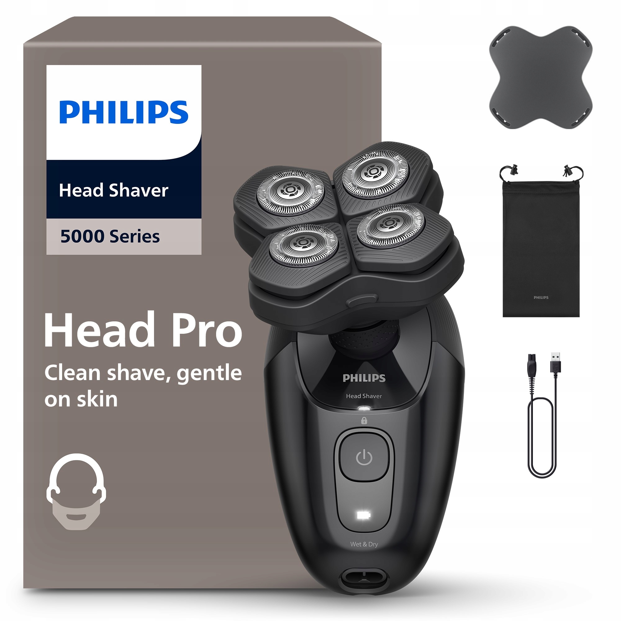 Golarka maszynka elektryczna męska do głowy Philips Head Pro 5000 HS5980/15