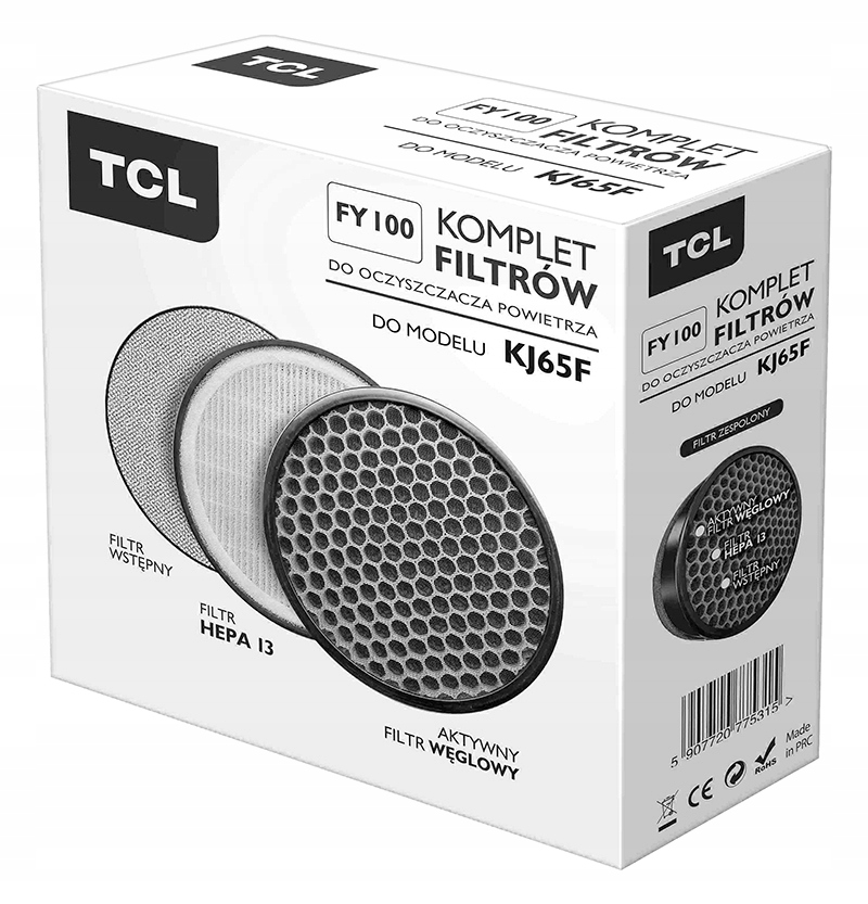 

Filtr do Oczyszczacza powietrza Tcl KJ65 Hepa 13