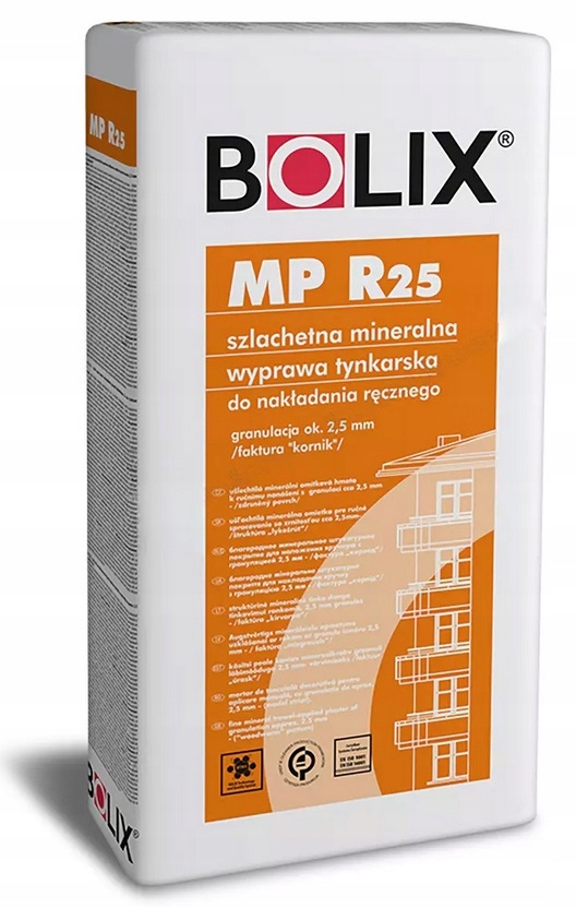 Bolix Mp R25 "kornik" Tynk Mineralny Dekoracyjny Ochronny 2.5MM 25KG