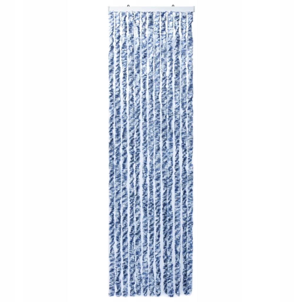 Závěs proti hmyzu, moskytiéra modrobílá, 90 x 200 cm, žinylka