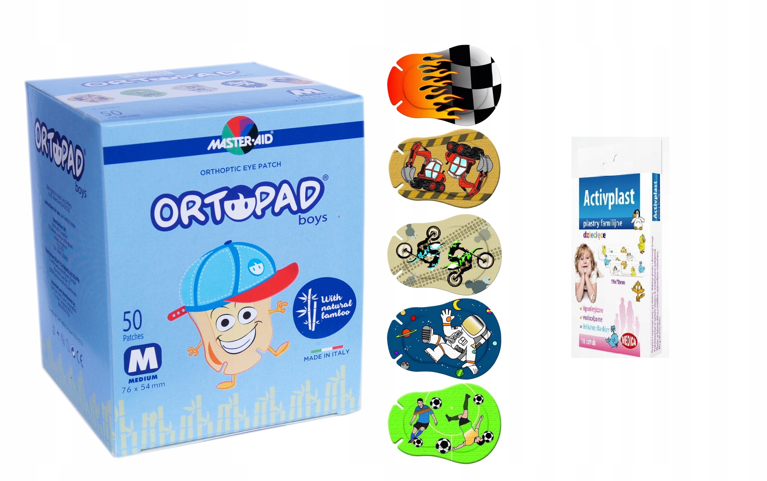 

Ortopad Boy Medium 50 plus plastry opatrunkowe 3D