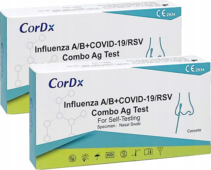 

Cordx Test Combo 4w1 COVID-19 Grypa typu Ab Rsv
