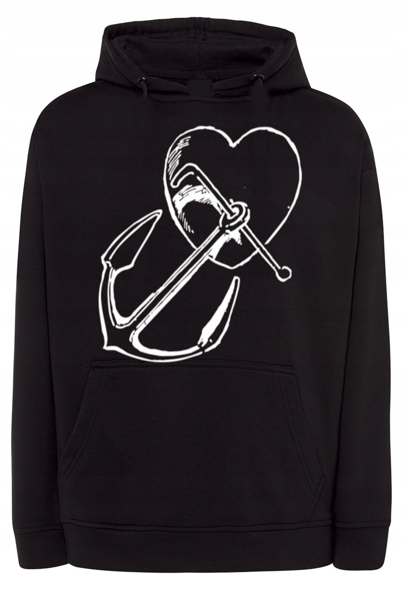 Pánská mikina s potiskem Kotva Srdce vel. 4XL