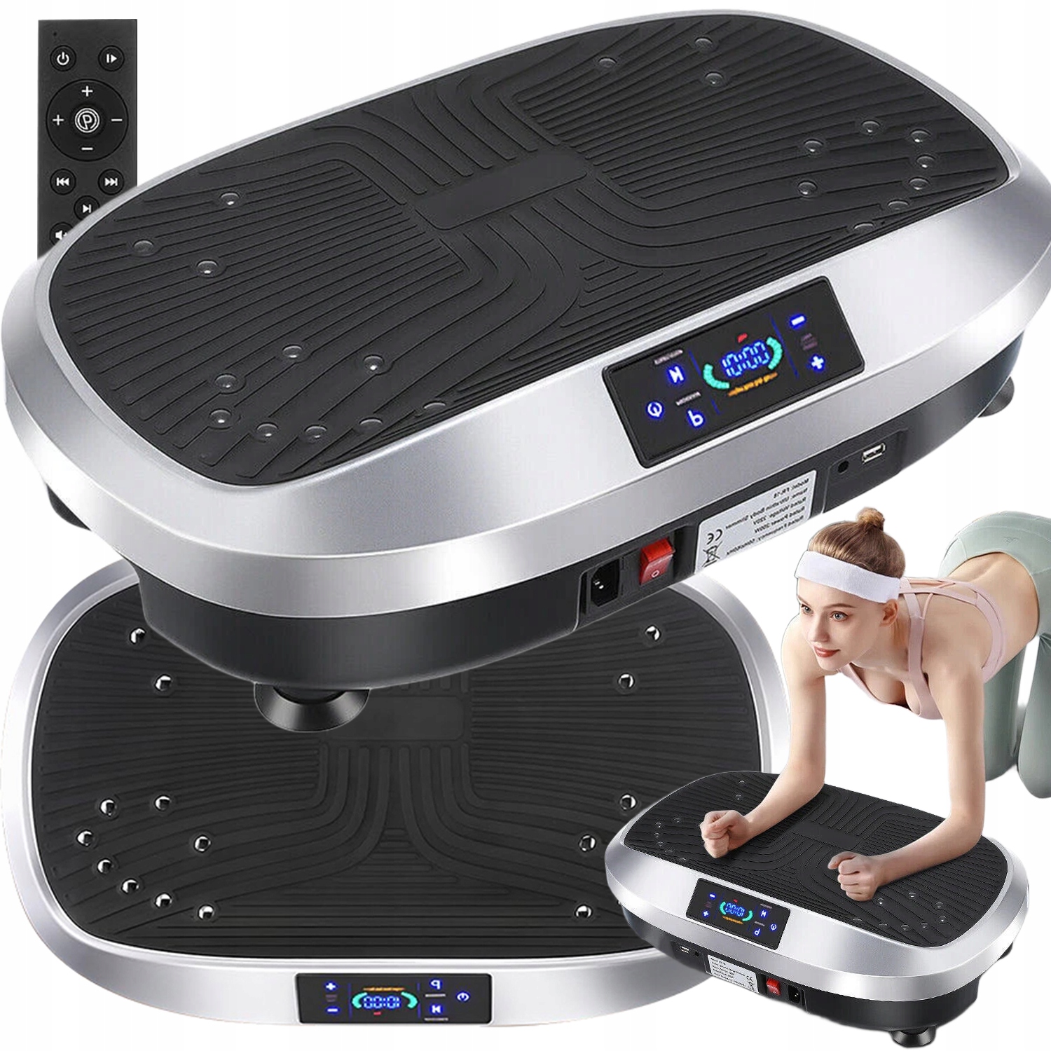 Vibrační Zeštíhlující Platforma Vibrační Masážní Přístroj Bluetooth Reproduktory XL