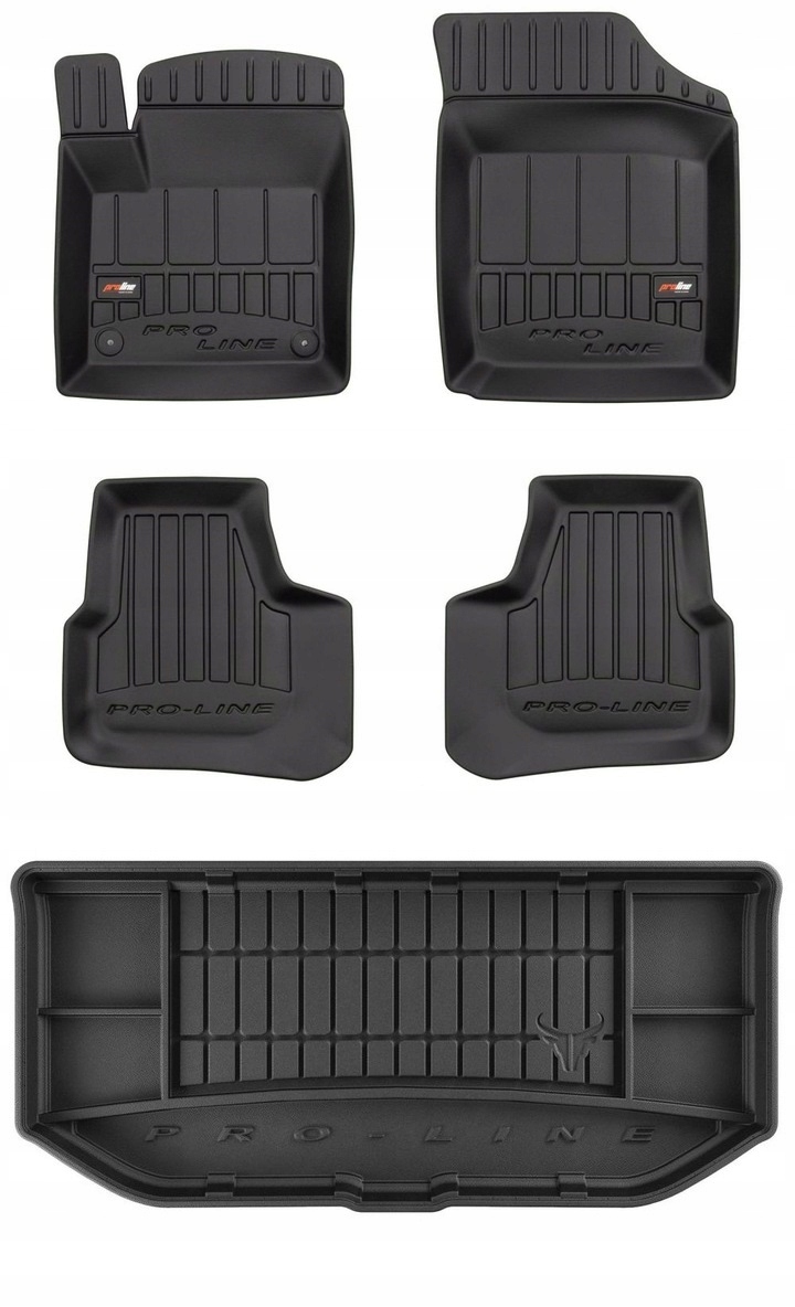 Set 3D gumové rohože Škoda Citigo Hb 2011-2020 g