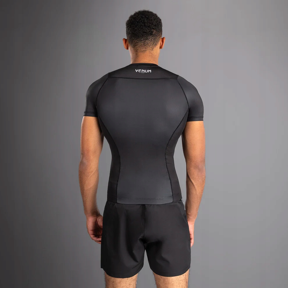 Venum Rashguard Krátký rukáv Short Sleeve No Gi Black/Grey XL