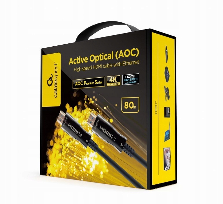 Kabel AOC High Speed HDMI with ethernet premium 80 Długość kabla 80 m