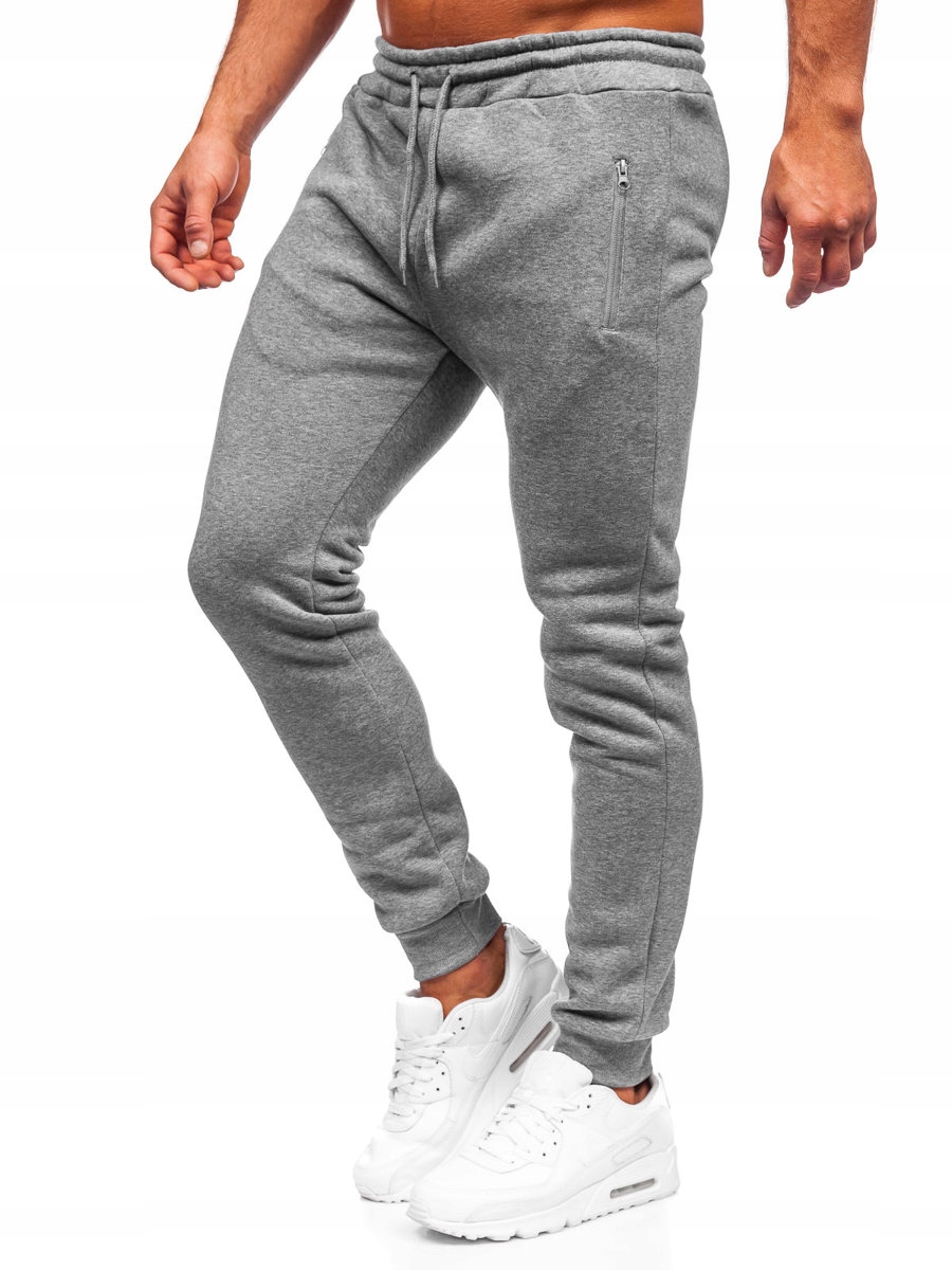

Spodnie Męskie Dresowe Szare 2165 DENLEY_2XL