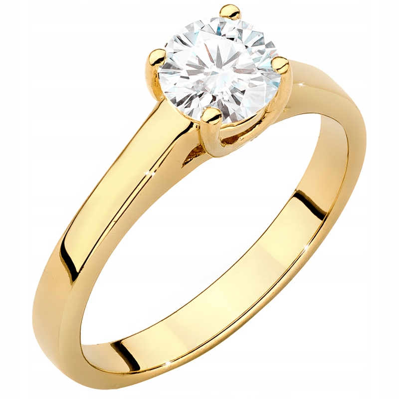Zlatý Prstýnek pr. 585 s Briliantem 0,70 ct 14k