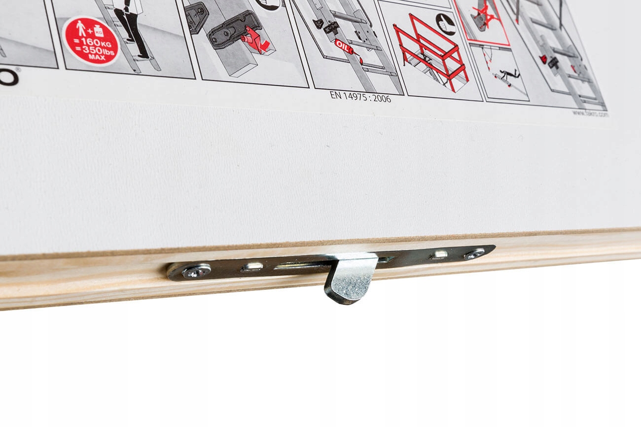 WŁAZ NA STRYCH 70x120 schody + stopki Fakro Długość skrzyni 118.4 cm