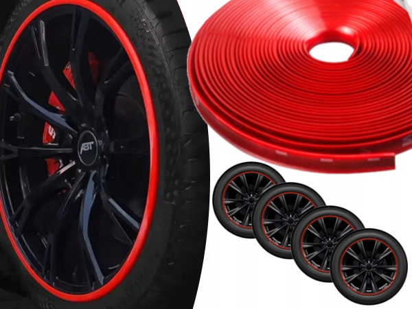 Taśma Listwa Ozdobna do Felg Kół na Ranty Ford Mazda Volvo Tesla Toyota