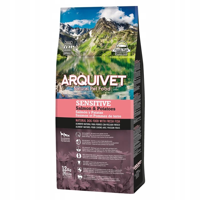 Arquivet Sensitive losos s bramborami 12 kg