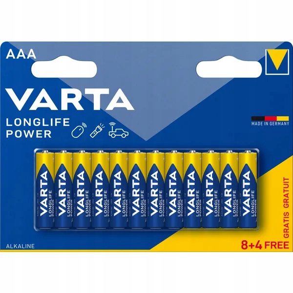 12x Aaa R3 Baterie Bateria Paluszki Cienkie Varta