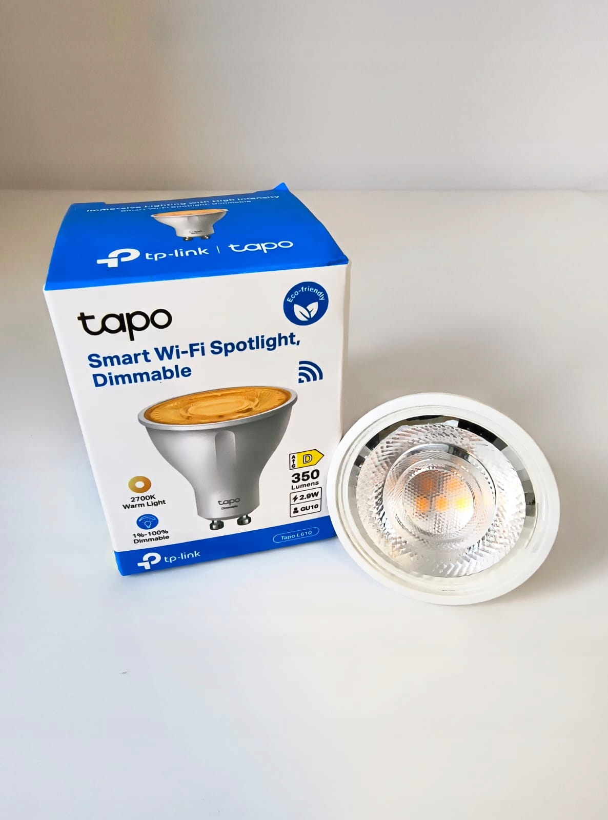 TP-LINK Tapo L610 Wi-Fi LED, 2700K, GU10, Smart Moc 2.9 W