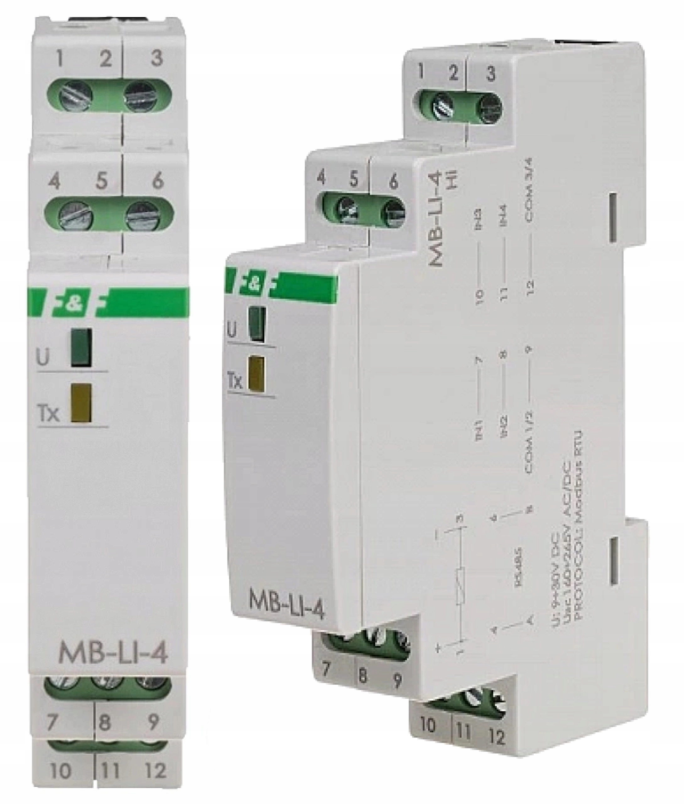 Počítadlo na počítanie impulzov signálov Ac/dc na 4-kanálovú koľajnicu F&f