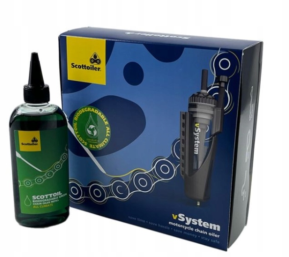 Automatická olejnička Scottoiler V-System V2 univerzálna Bio Olej