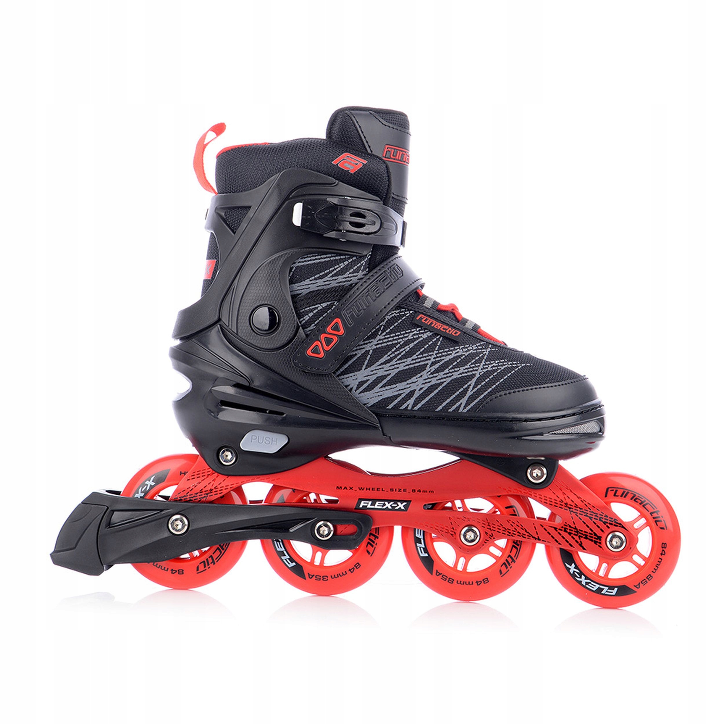 Kolečkové Brusle FunActiv Flex-X Červená, velikost 39-42