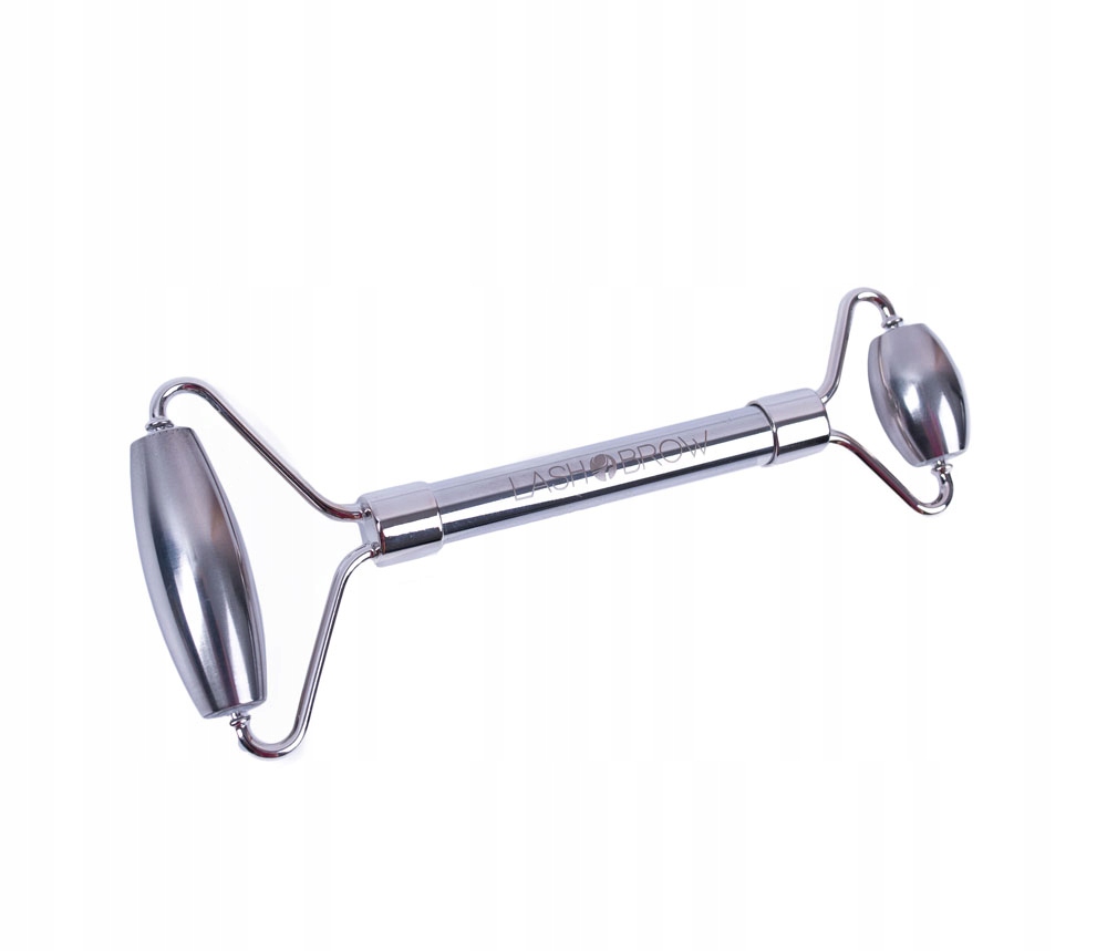 Roller wałek do masażu twarzy ze stali metalowy