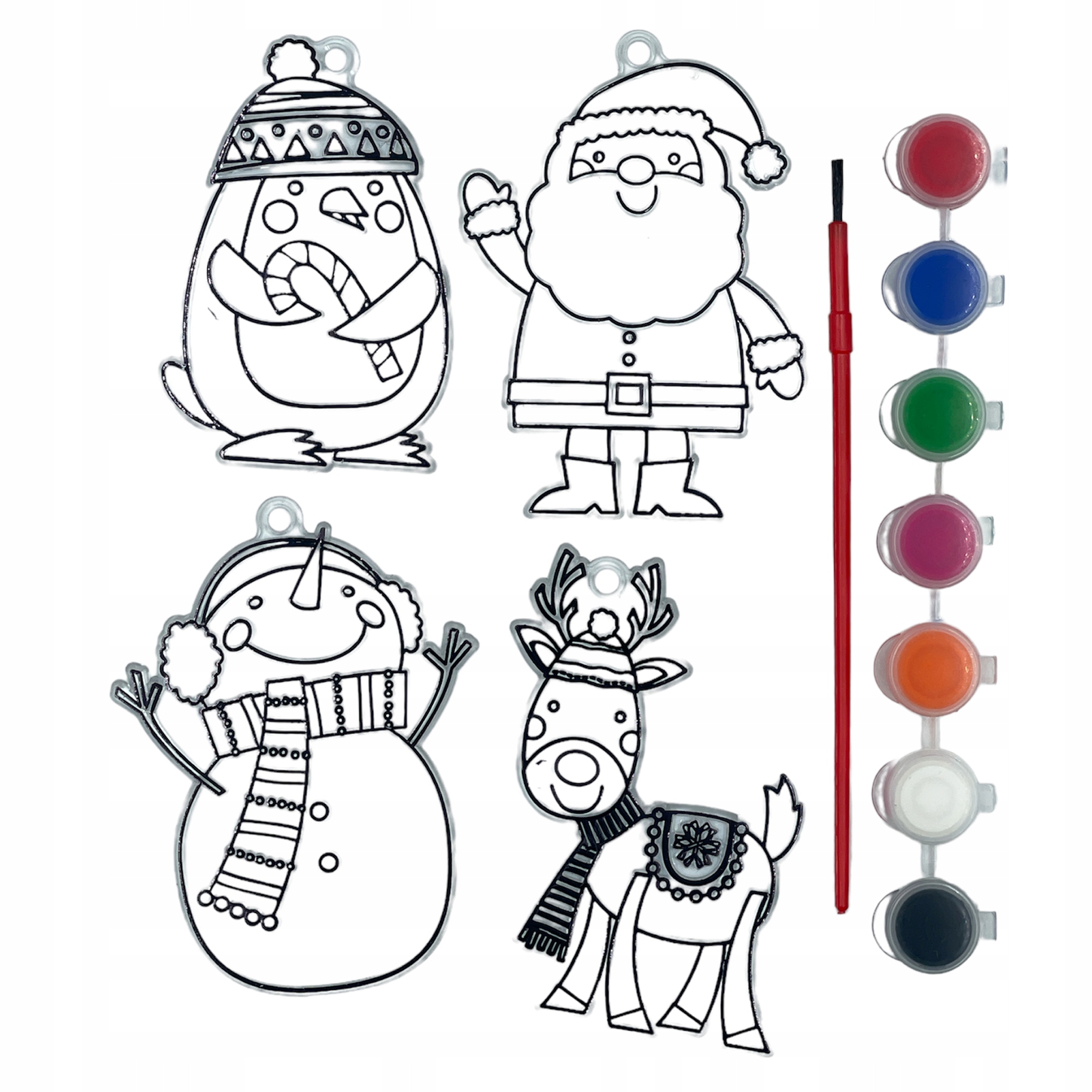 4x BOMBKA DO MALOWANIA ZAWIESZKA CHOINKOWA WITRAŻ