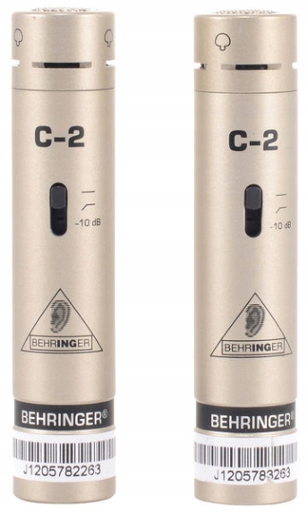Kondenzátorový kondenzátorový mikrofon overhead Behringer C-2 Stereo 2 ks