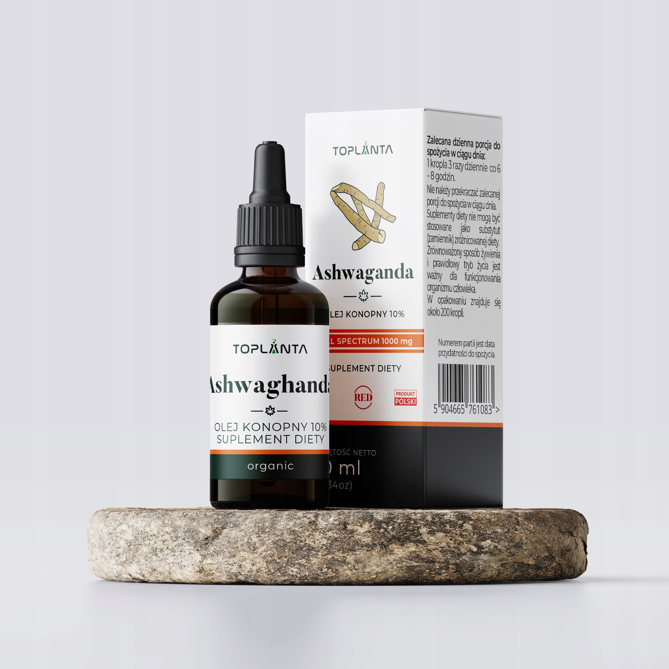 OLEJEK KONOPNY SZCZEĆ 10% CBD TOPLANTA 10ML