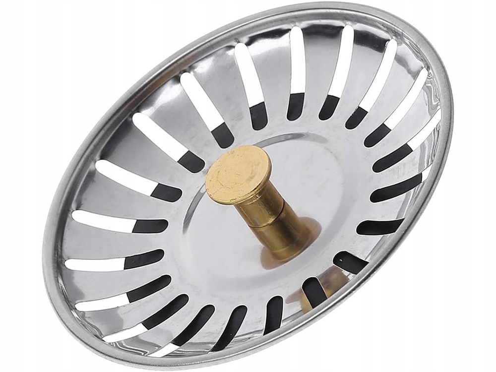 KOREK METALOWY DO ZLEWU ZLEWOZMYWAKA SITKO DUŻE KOSZYK ZATYCZNA SYFON Kod producenta 27059 AG568F