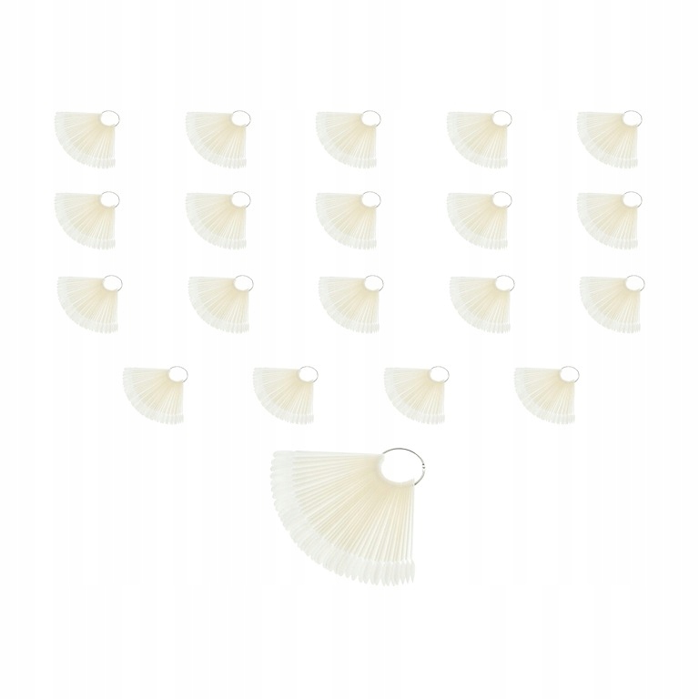 Vzorník barev laků na nehty na kolečku Mandle béžová 50 tipů 20 Ks