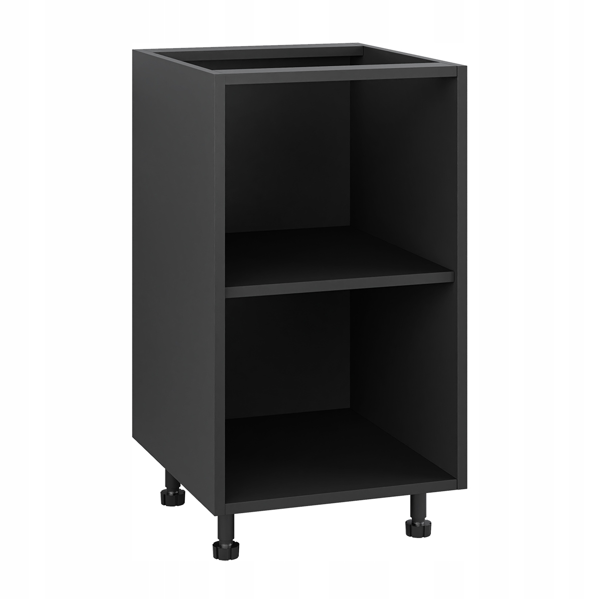 Čierny korpus, spodná kuchynská skrinka 45/82 s príslušenstvom