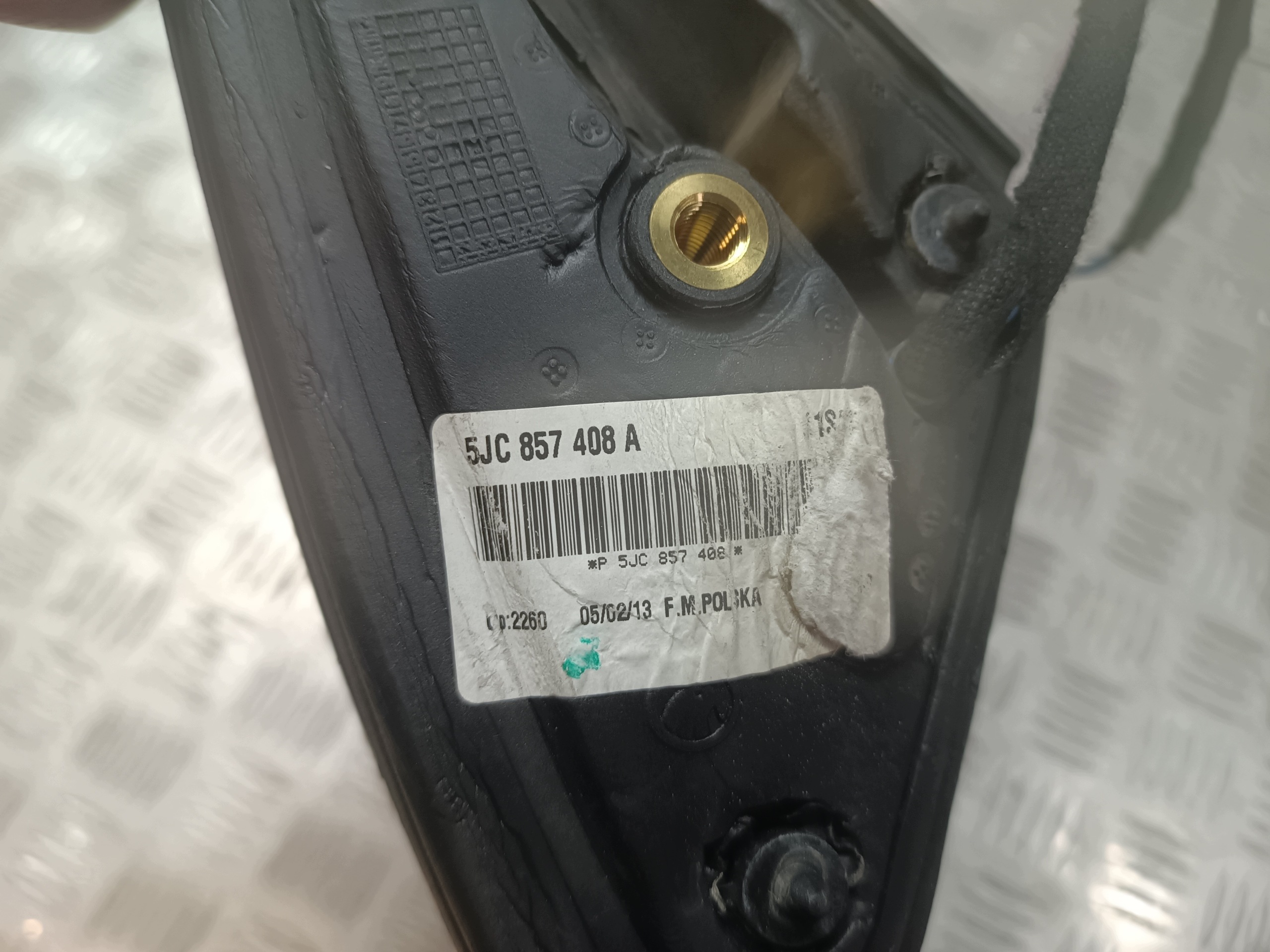 right mirror exterior SKODA RAPID 5 vertical