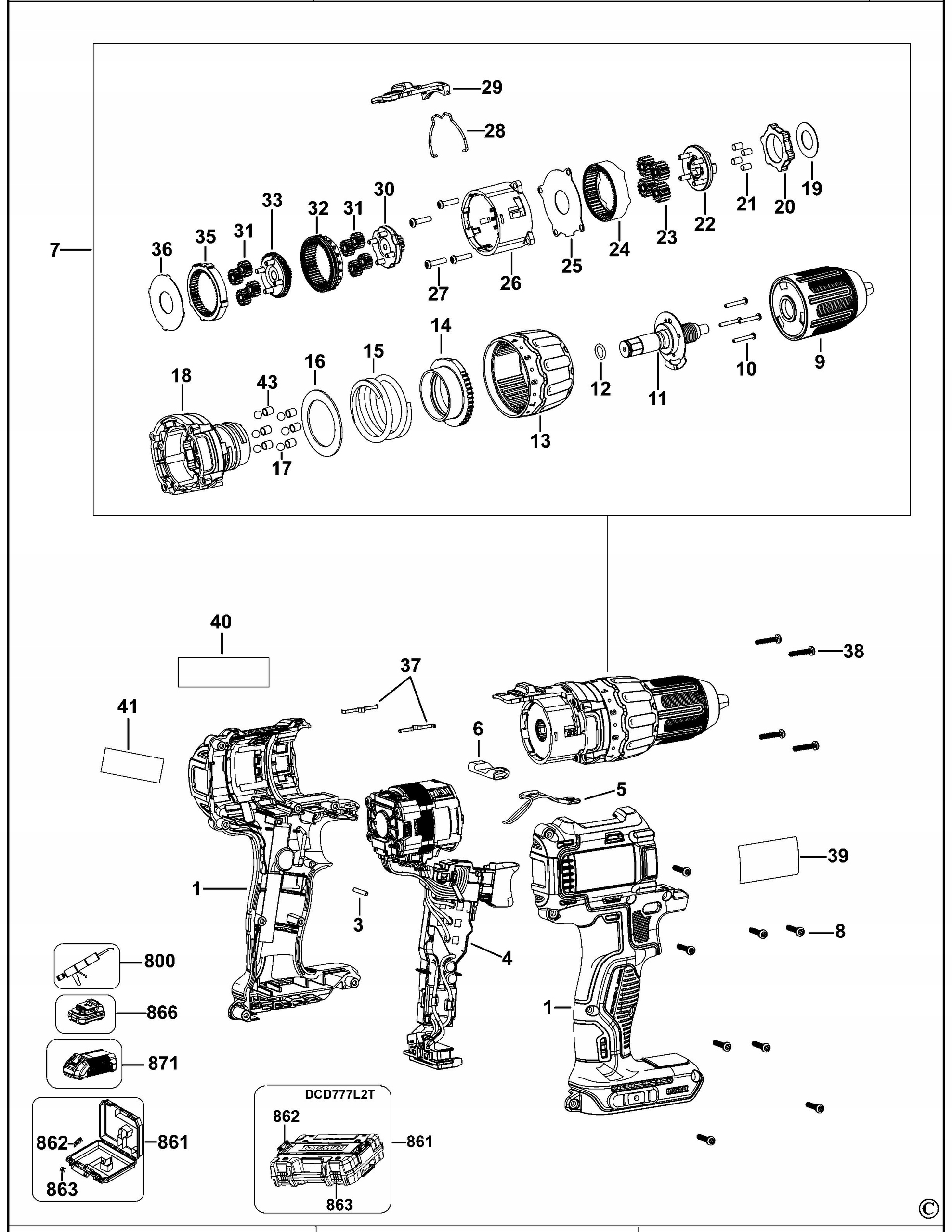 DEWALT N014681 SPRĘŻYNKA DO DCD777 Rodzaj sprężyna