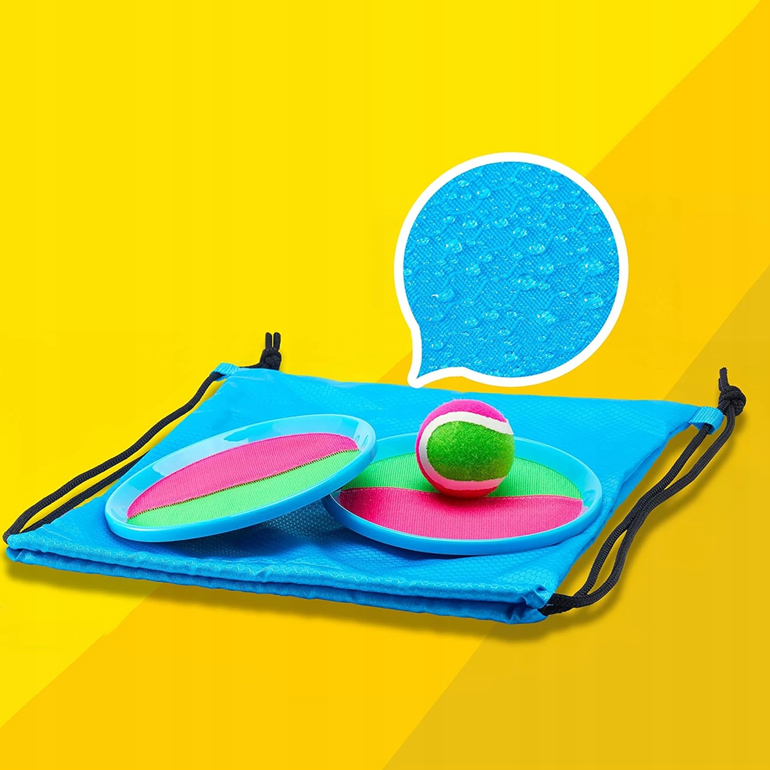 PIŁKA DO WIOSŁA NA ŚWIEŻYM POWIETRZU ZESTAW DO GRY W ŁAPANIE 6PCS Waga produktu z opakowaniem jednostkowym 0.6 kg