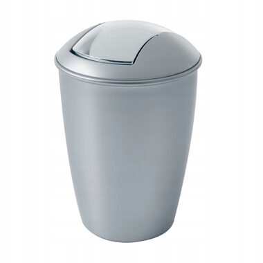 Levně Odpadkový koš Spirella Atlanta výklopný 5 l stříbrný