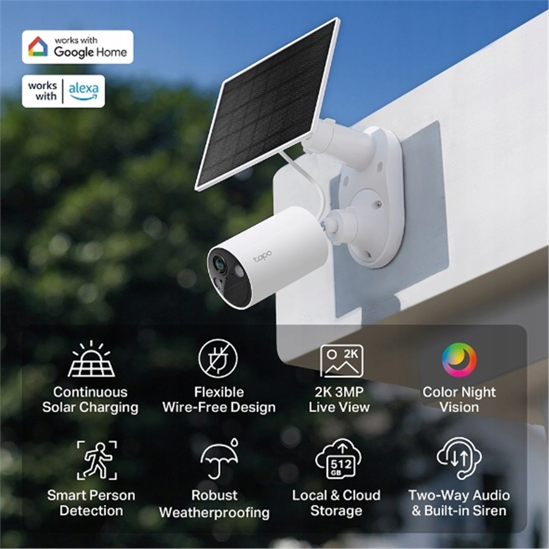 TP-Link Tapo C410 Kit Vonkajšia 2K kamera solárny panel