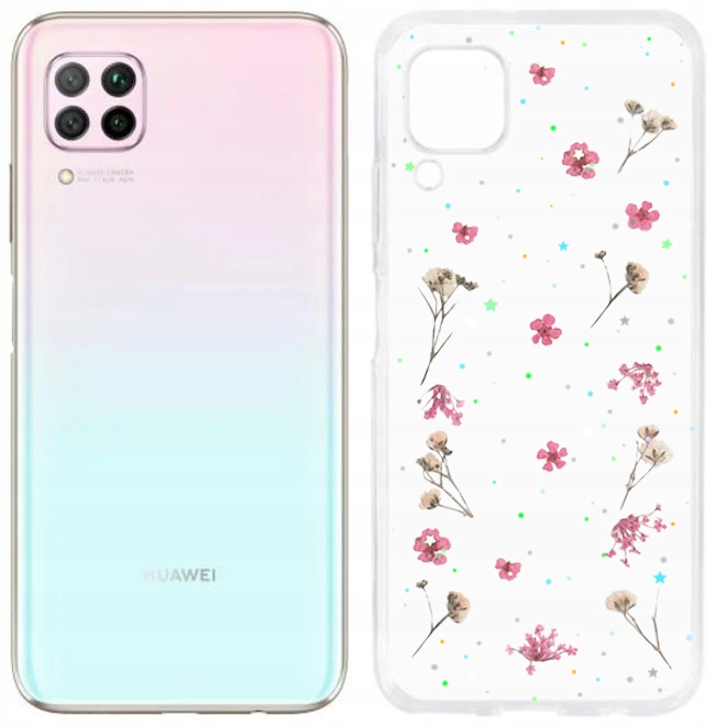 

Etui Case Pokrowiec Kwiaty do Huawei P40 Lite 5G