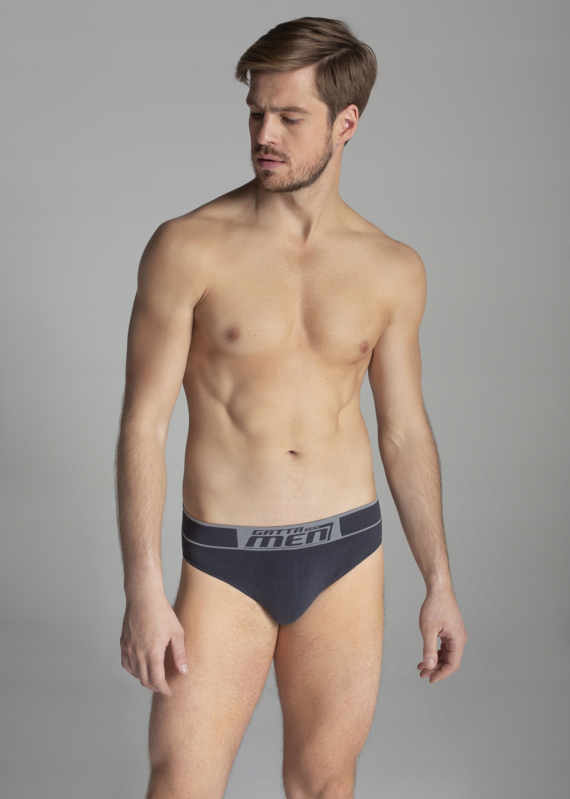 Slipy męskie Gatta Cotton slip, szary, L Rozmiar L