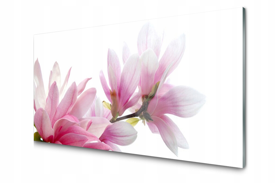 

Panel szklany dekor Magnolia Kwiat 140x70 + Klej
