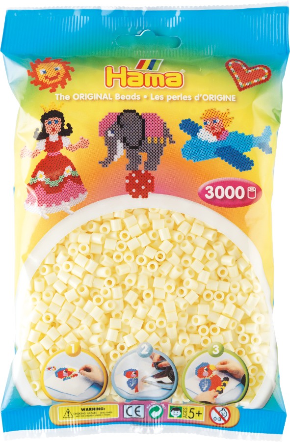 

Koraliki Hama 201-02 - kremowe - 3000 sztuk - Krk