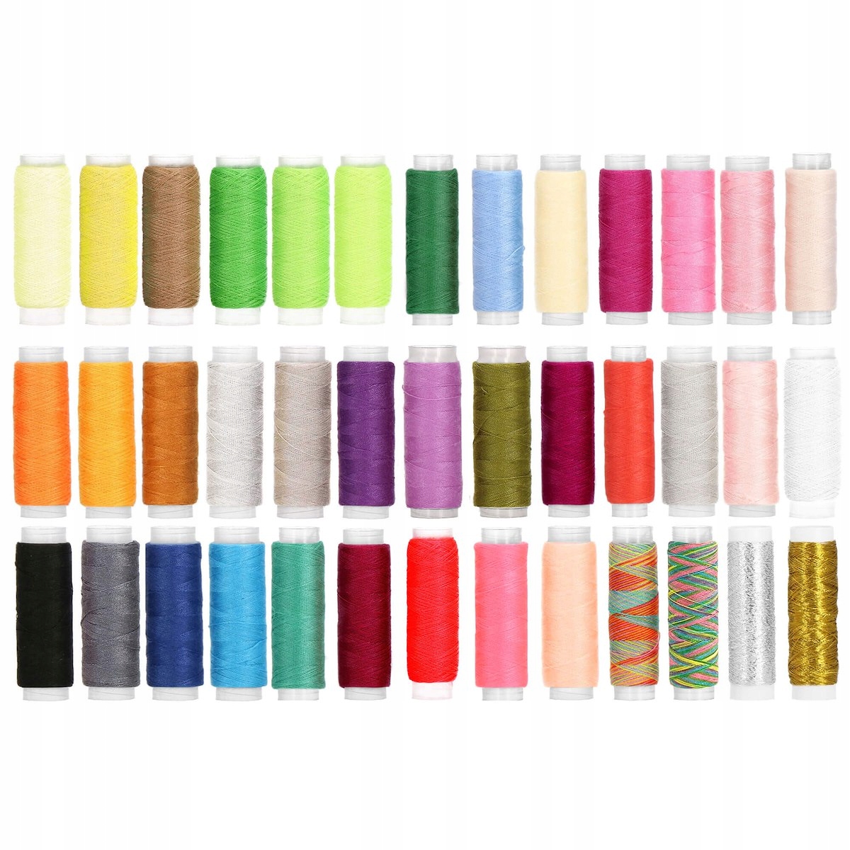 Univerzální Nitě Na Šití Stroje 39ks 75m MIX Barev Nitě Silné Sada