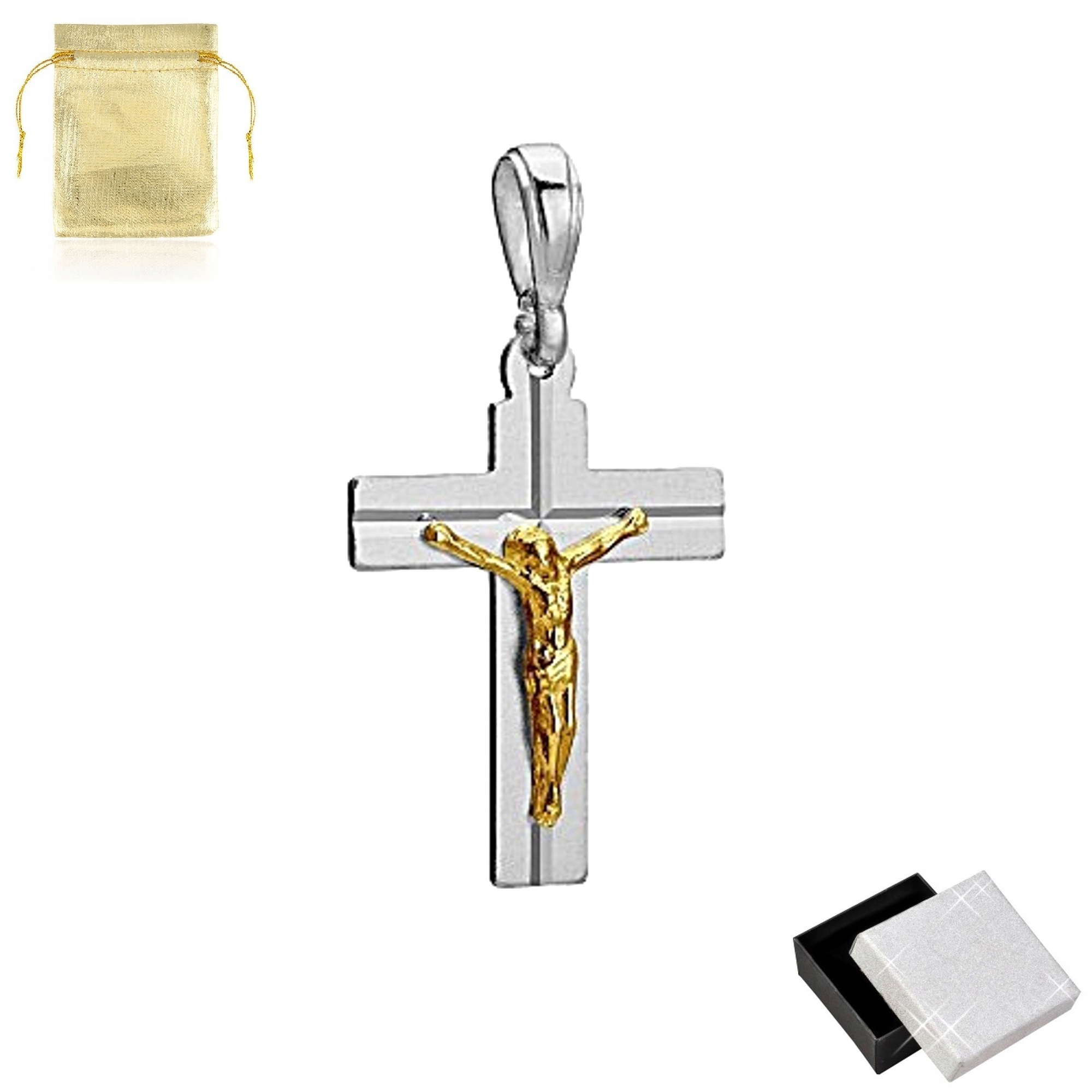 Stříbrný Křížek S Chrustusem Stříbro PR.925 Dárek