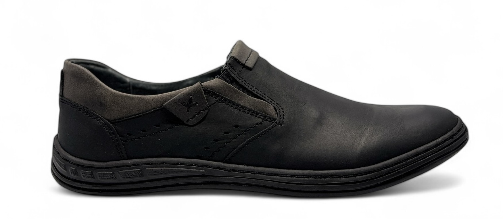 Pánské polobotky 401 Polbut – přírodní kůže, velikost 44