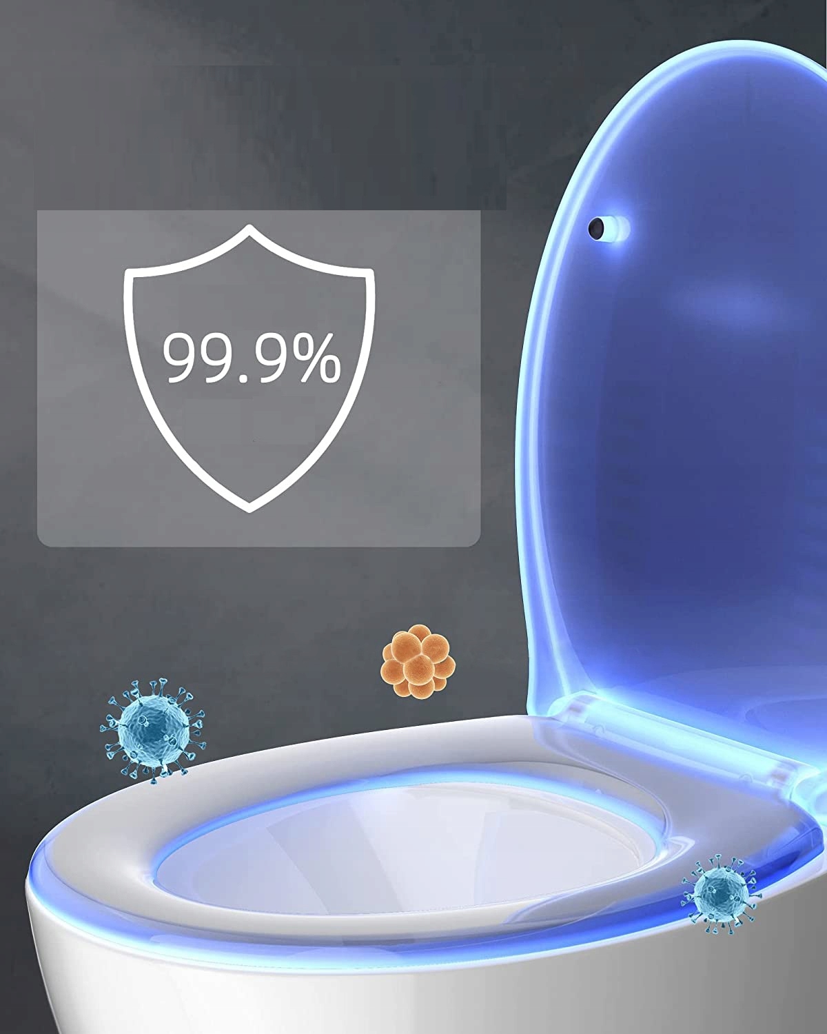 TWARDA DESKA SEDESOWA WOLNOOPADAJĄCA WC ANTYBAKTERYJNA DUROPLAST Długość 45 cm